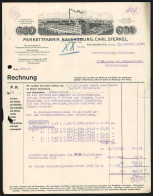 Rechnung Ravensburg 1926, Carl Sterkel Parkettfabrik, Werkansicht Und Auszeichnungen  - Other & Unclassified