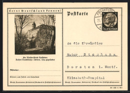 AK Rossleben, Ev. Klosterschule, Ganzsache Lernt Deutschland Kennen  - Postkarten