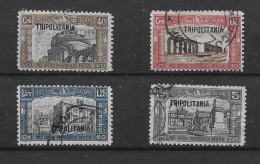 TRIPOLITANIA 1927 " MILIZIA 1a " TIMBRATO SASSONE €.320.00 COMPLETA  C2086 - Tripolitaine