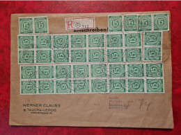 Lettre Allemagne RECOMMANDE 1948 LEIPZIG DEUTSCHE POST - Altri & Non Classificati