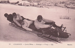 74 - CHAMONIX - Sports D'hiver -  Bobsleigh - Virage - Chamonix-Mont-Blanc