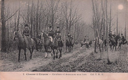 Chasse A Courre - Cavaliers Et Amazones Sous Bois - Chasse