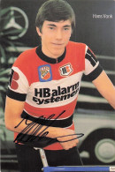 Vélo  Coureur Cycliste Néerlandais.  Hans Vonk -  Team  H B Alarm  - Dedicace  - Cycling - Cyclisme  - Cyclisme