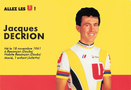 Vélo - Coureur Cycliste  Jacques Decrion - Team U -cycling - Cyclisme - Ciclismo - Wielrennen - - Cyclisme