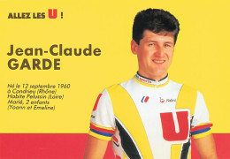Vélo - Coureur Cycliste Jean Claude Garde - Team U -cycling - Cyclisme - Ciclismo - Wielrennen - - Radsport