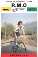 Vélo - Cyclisme - Coureur Gilles Sanders - Team R.M.O 1989 - Cyclisme