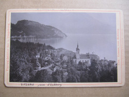 PHOTO CARTONNEE  - SUISSE - VITZNAU VOM EICHBERG - VIERWALDSTÄTTER SEE - Format : 10,5 X 16,5 Cm - Europe