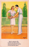 Illustrateur Signé Zsolt - Sports -  - TENNIS - Deja La Raqueta Nina La Dice Con Tierno Ardor Que Es El Tennis Del Carin - Zsolt