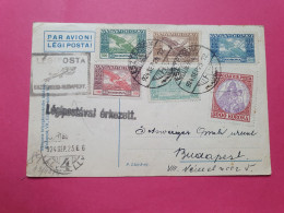 Hongrie - Carte 1er Vol Eszergow /Budapest En 1924 - Réf 3613 - Lettres & Documents