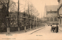 (Belgique) BRUXELLES Petit Sablon  Attelage De Chien  1908 - Autres & Non Classés
