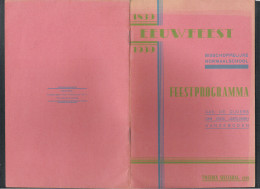 FEESTPROGRAMMA EERSTE EEUWFEEST BISSCHOPPELIJKE NORMAALSCHOOL- SINT NIKLAAS - TWEEDEN SINXENDAG 1939 (2 Scans) (OD 107) - Programmes