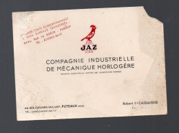 Puteaux  Carte Commerciale JAZ  Horlogerie   (PPP47506) - Advertising