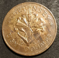 Pas Courant - GUERNESEY - 8 DOUBLES 1959 - KM 16 - GUERNSEY - Guernsey