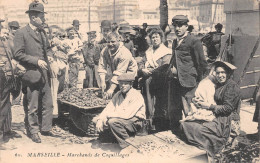 MARSEILLE (Bouches-du-Rhône) - Marchands De Coquillages - Voyagé 1910 (2 Scans) - Unclassified
