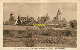 28 Digny, Le Chalet Normand Et L'Eglise, Carte Pas Courante - Other & Unclassified