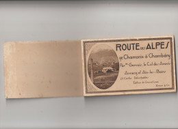 Carnet Complet : Route Des  Alpes  De Chamonix à Chambéry Par St Gervais, Col , Annecy , Aix Les Bains , 20 Vues - Autres & Non Classés