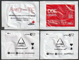 Delta Cafés, Portugal 2023 - Cruz Vermelha Portuguesa / Croix Rouge / Red Cross -|- Série Complète 2 Sachets Vides - Zucker