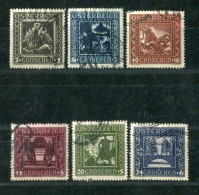 "OESTERREICH" 1926, Mi. 488-493 Gestempelt (A2166) - Used Stamps