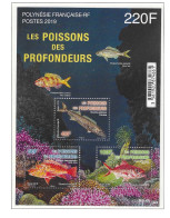 Polynésie N°BF 50** Neuf Sans Charnière "Les Poissons Des Profondeurs" - Blocks & Sheetlets