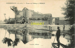 28 Courbehaye, Ferme De L'Abbaye à Ormoy, Carte Pas Courante Affranchie 1906 + Cachet Lettre B - Other & Unclassified