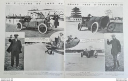 1913 COURSE AUTOMOBILE - GRAND PRIX D' INDIANAPOLIS - VICTOIRE DE GOUX - LA VIE AU GRAND AIR - 1900 - 1949