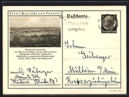 AK Morbach Im Hunsrück, Ortsansicht Aus Der Ferne, Ganzsache Lernt Deutschland Kennen  - Postcards