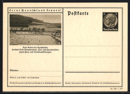 AK Bad Soden, Freiluft-Sole-Schwimmbad, Ganzsache Lernt Deutschland Kennen  - Postkarten