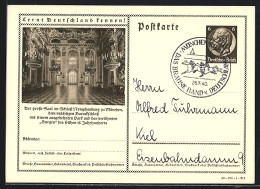 AK München, Schloss Nymphenburg, Grosser Saal, Ganzsache Lernt Deutschland Kennen  - Postcards