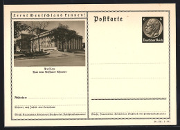 AK Dessau, Neues Theater, Ganzsache Lernt Deutschland Kennen  - Postcards