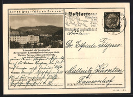 AK St. Joachimsthal, Teilansicht, Ganzsache Lernt Deutschland Kennen  - Cartes Postales