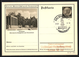 AK Salzwedel, Ehrenmal Im Burggarten Und Mönchskirche, Ganzsache Lernt Deutschland Kennen  - Postcards
