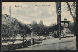 AK Freiberg / Sa., Pavillon Im König Albert-Park  - Freiberg (Sachsen)