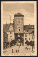 AK Villingen / Baden, Strassenpartie Mit Oberes Tor  - Baden-Baden