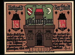 Notgeld Glauchau 1921, 75 Pfennig, Schlauer Bub Durchschaut Einen Trick  - [11] Emissions Locales