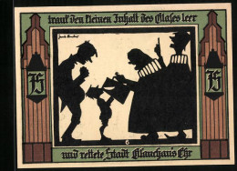 Notgeld Glauchau 1921, 75 Pfennig, Kleiner Junge Rettet Die Ehre Der Stadt  - [11] Emissions Locales