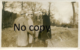 4 PHOTOS FRANCAISES - OFFICIERS SUPERIEURS A BERRY AU BAC PRES DE PONTAVERT AISNE - GUERRE 1914 1918 - Guerre, Militaire