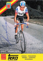 Vélo - Cyclisme - Coureur Cycliste  Manuel Cardenas Espitia - Team Teka - 1988 - Cyclisme