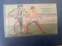 CUBA  NEUF   1986   HB  COPA  MUNDIAL  FUTBOL  MEXICO   //  PARFAIT  ETAT  //  1er  CHOIX  // - Unused Stamps