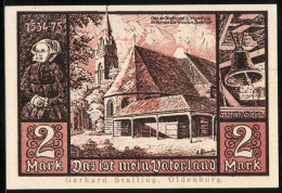 Notgeld Jever, 2 Mark, Chor Der Stadtkirche Und Markthalle  - [11] Local Banknote Issues