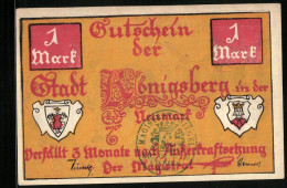 Notgeld Königsberg In Der Neumark, 1 Mark, Edelmänner Treffen Sich  - [11] Local Banknote Issues