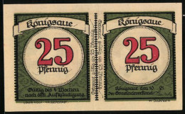 Notgeld Königsaue 1921, 50 Pfennig, Kinder Auf Der Wiese, Teilbarer Schein  - [11] Lokale Uitgaven