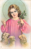 FANTAISIES - Femme - Moutons - Colorisé - Carte Postale Ancienne - Women