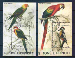 St Tome E Principe 1992 Birds S/S Y.T. BF 120/121 (0) - Sao Tome Et Principe