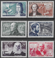 Lot N°257 N°1012 à 1017, Inventeurs Célèbres Français  ( Avec Charnières) - Unused Stamps