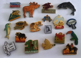 Lot Pin's Animaux Divers Poissons, Oiseaux Et Autres - Lots