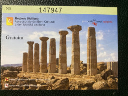 Agrigento Biglietto Ingresso Valle Dei Templi - Tickets - Vouchers