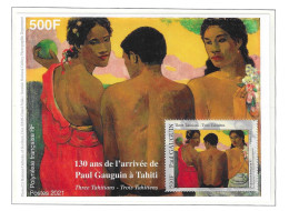 Polynésie N°BF 55** Neuf Sans Charnière "130 Ans De L'arrivée De Paul Gauguin à Tahiti" - Blocks & Sheetlets