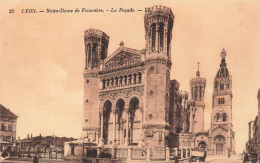 FRANCE - Lyon - Notre Dame De Fourvière - La Façade - Vue De L'extérieure - Animé - Carte Postale Ancienne - Sonstige & Ohne Zuordnung