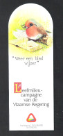 BLADWIJZER - MARQUE PAGE : "WEER EEN BLAD WIJZER" - LEEFMILIEU-CAMPAGNE VAN DE VLAAMSE REGERING (OD 243) - Bookmarks