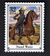 2041957622 1995  SCOTT 2975l (XX) POSTFRIS MINT NEVER HINGED - CIVIL WAR - STAND WATIE - Unused Stamps